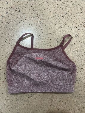 Gymshark Maroon Seamless Sports Bralette